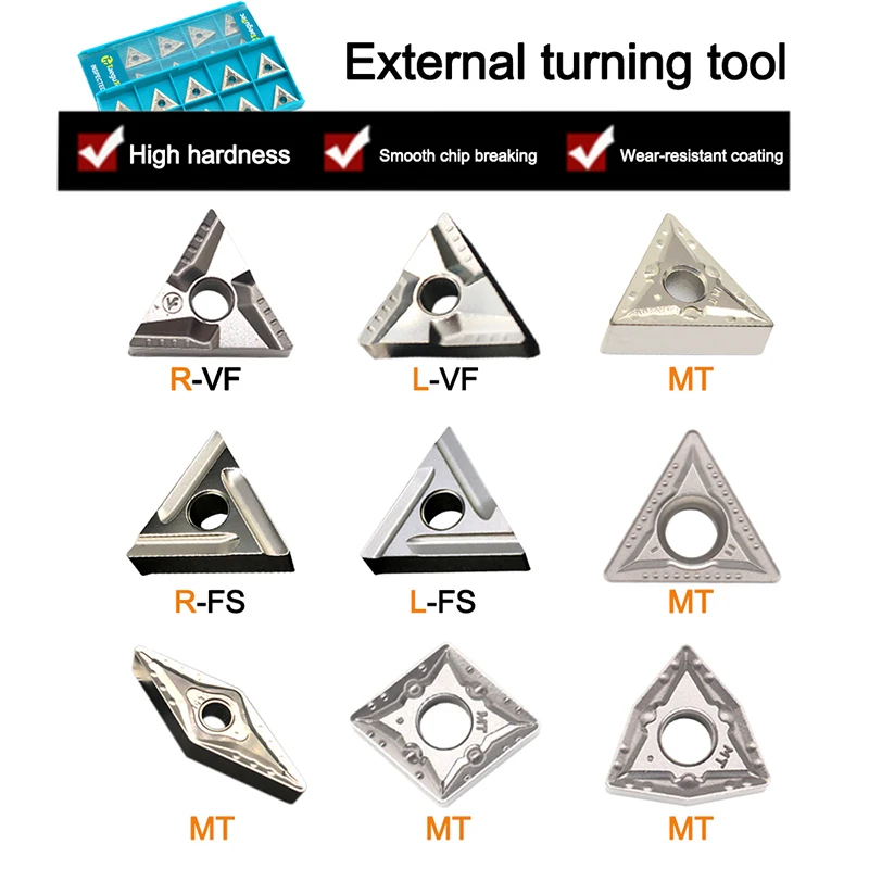 

TNMG160404 R FS CT3000 WNMG080404 VNMG160404 CNMG120404 MT External Turning Tool Cermet Grade Carbide Inserts Lathe Tools