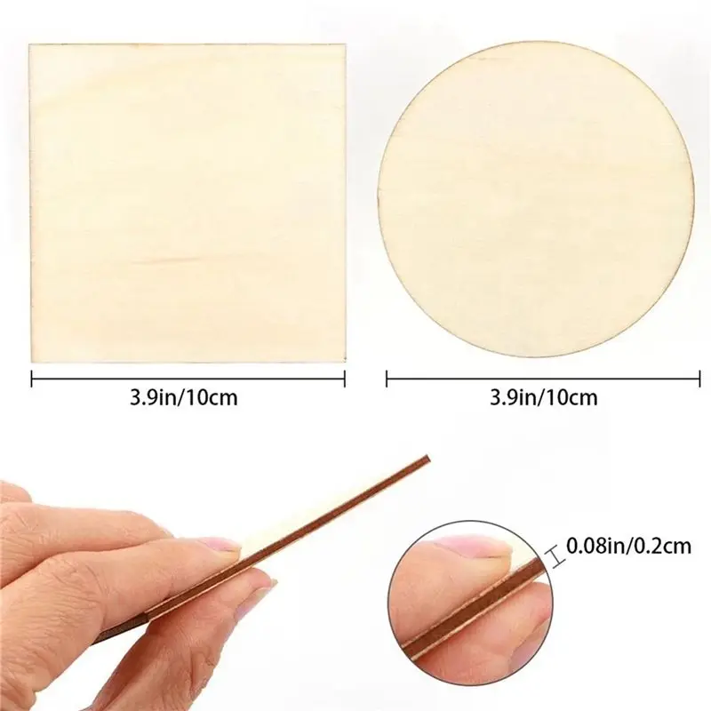 abva-200-pieces-de-rondelles-de-bois-de-10-x-10-cm-morceaux-de-bois-non-finis-rondelles-de-bois-carrees-et-rondes-pour-projets-de-bricolage-dessin-peinture-et-teinture
