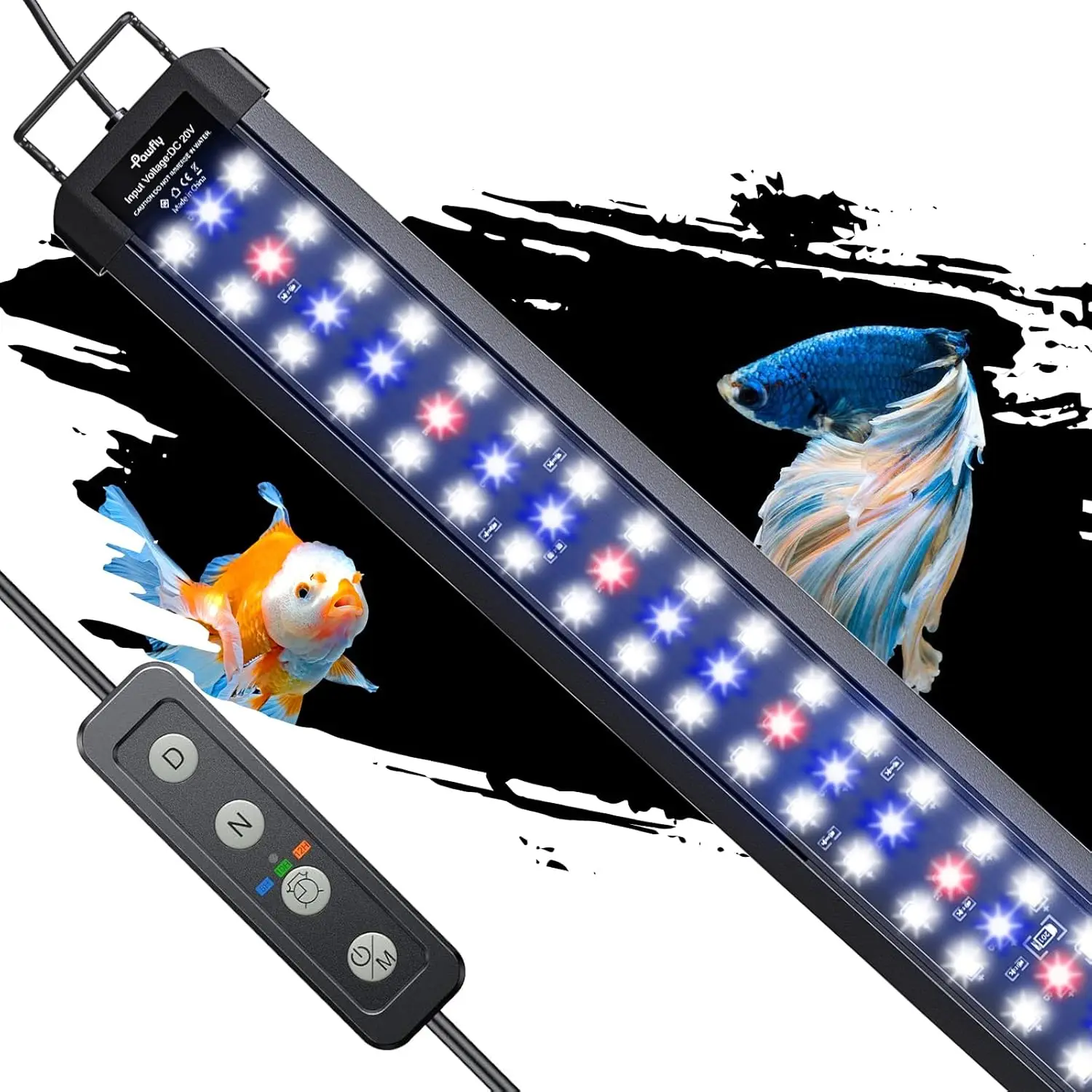 

Full Spectrum Aquarium LED Light for 48-54 Inch Tanks, 33W with Day/Night Modes, Timer, Dimmable