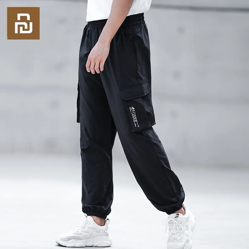 Youpin ZENPH Quick Dry Men's Side Pockets Cargo Harem Pants Casual Male Joggers Trousers Men Fashion Casual Streetwear Pants