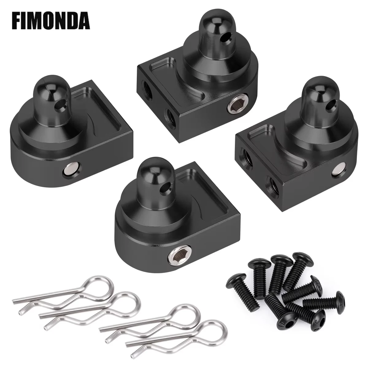 Aluminum Alloy Front&Rear Car Body Shell Column Post Mount with Clips for 1/10 RC Crawler Axial SCX10 PRO AXI03028 Upgrade Parts