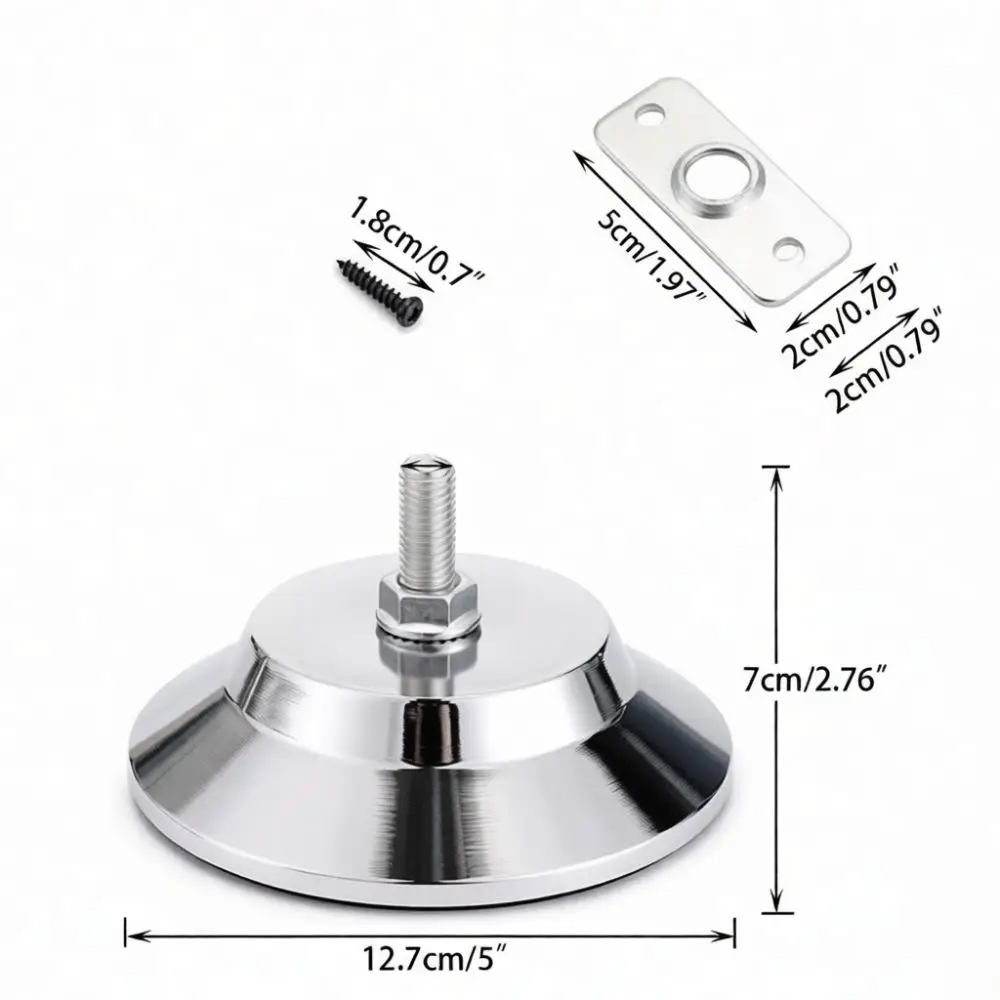 Heavy Duty 5 Inch Pool Table Leveling Foot Professional Sturdy Metal Pad For Billiards Equipment Stability Upgrade