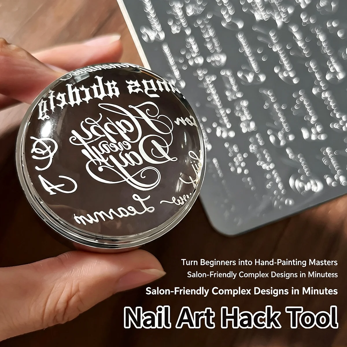 ゴシック文字ネイルアート転写印刷スチールプレートネイルアート - Nail Art Gothic のレビューと価格