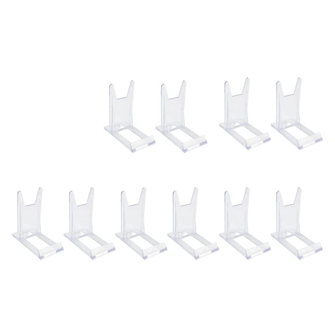 

20 Pcs Display Stand, Acrylic Plate Stands Adjustable Sliding Clear Display Stand Easel Two Part for