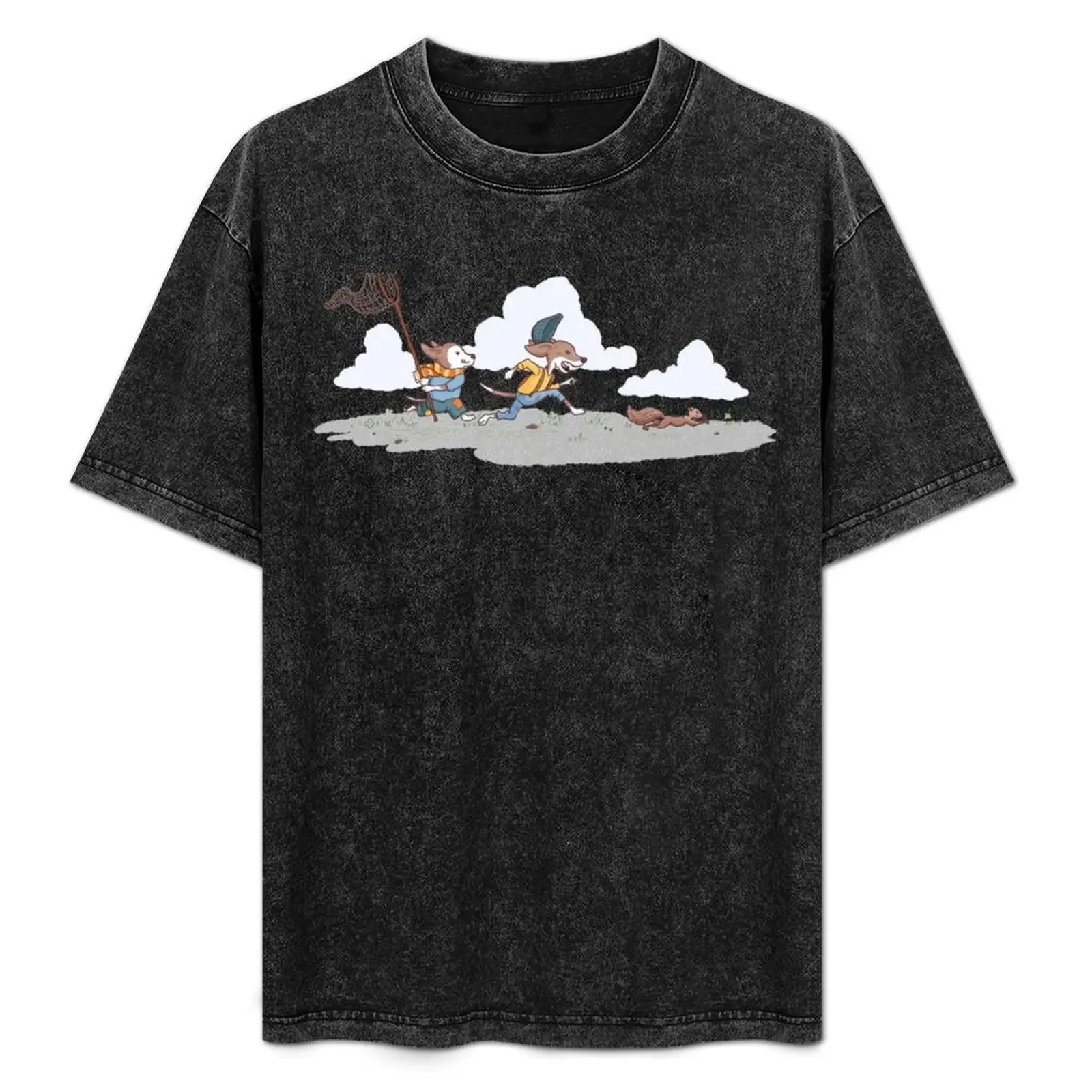 

Beagle Brothers Squirrel Chase T-Shirt anime stuff street wear Personalized t-shirt anime clothes slim fit t shirts for men