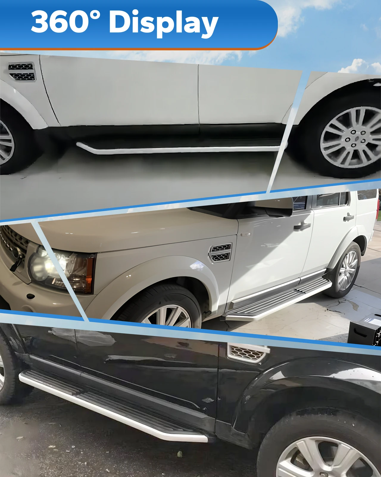 2 Buah Papan Lari untuk Aksesori Land Rover Discovery 3 4 2004-2016 LR3 LR4