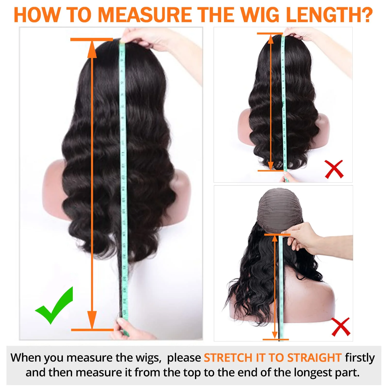 3X1 Glueless Wigs Human Hair with Bangs Body Wave Human Hair Wig with Bangs 3X1 Bleached Knots Lace Front Wig for Black Women image 6