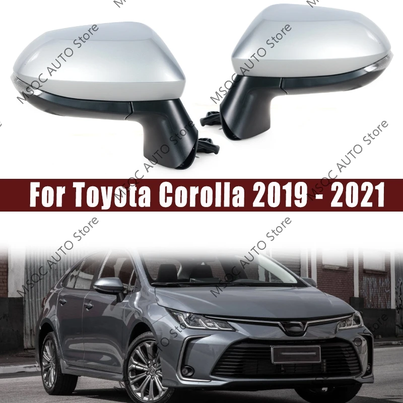 For Toyota Corolla 2019 2020 2021 Car Rearview Mirror Assembly Accessories Electric Mirror Adjustment Heated Turn Signal