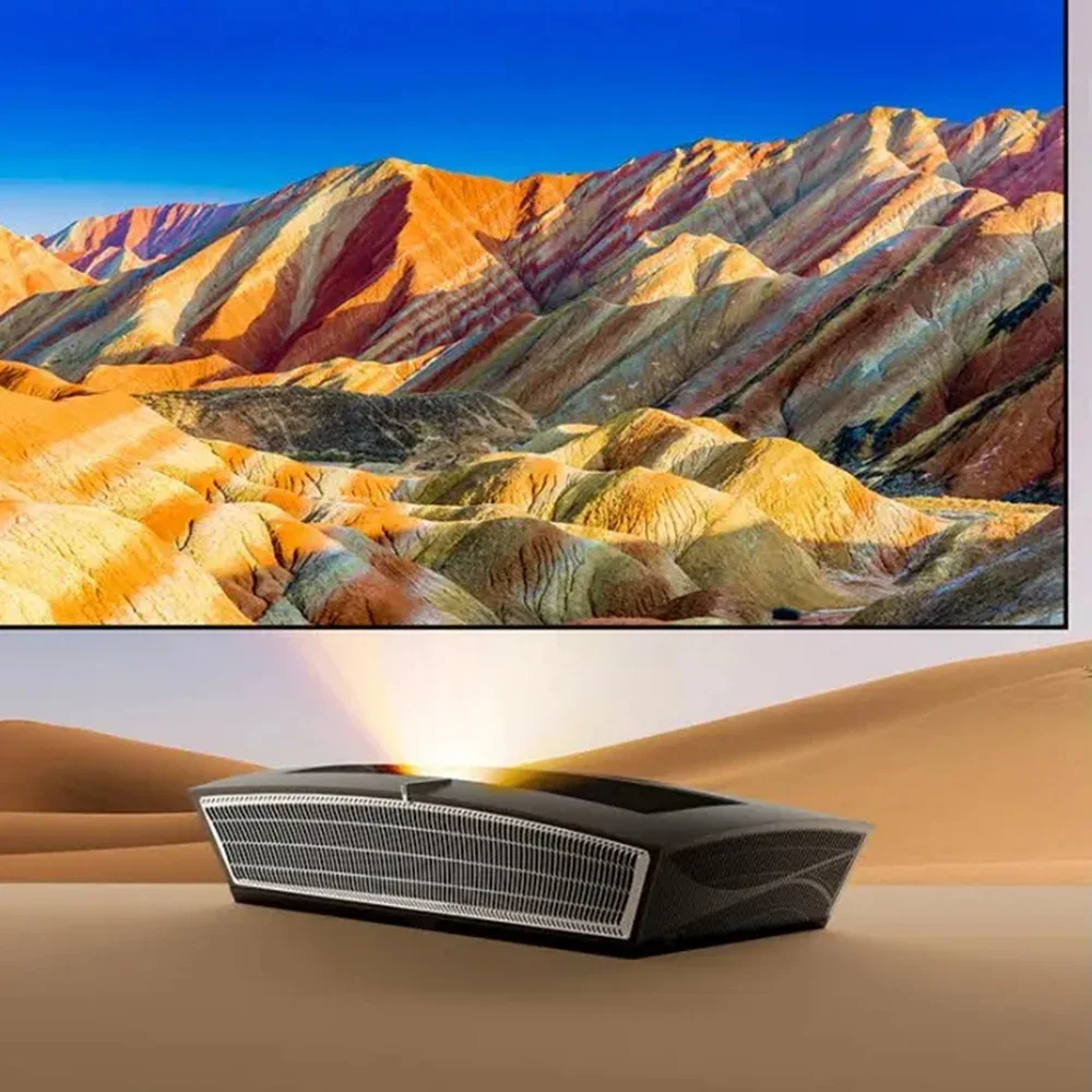 YDH-X1A 4K TV 3500 Lumens 3D ultra Short Throw DLP 200 Inch RGB Three Color Wireless Home Theater TV Projector