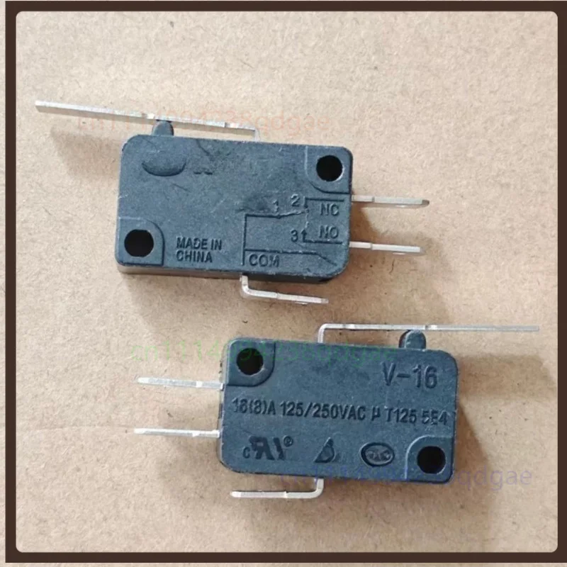 1PCS For 3Pin Micro Switch V-16 16A250V Limit Contact Switch With Lever Copper Pin