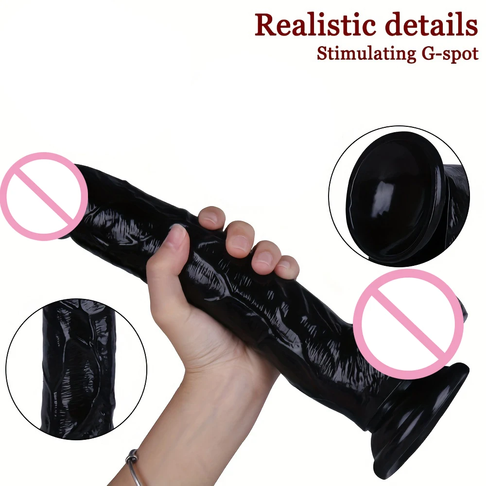 Realistic Dildo 12 inch Super Large Penis Sex Toys For Men Women With Thick Glans Real Dong Powerful Suction Cup Stiff Cock