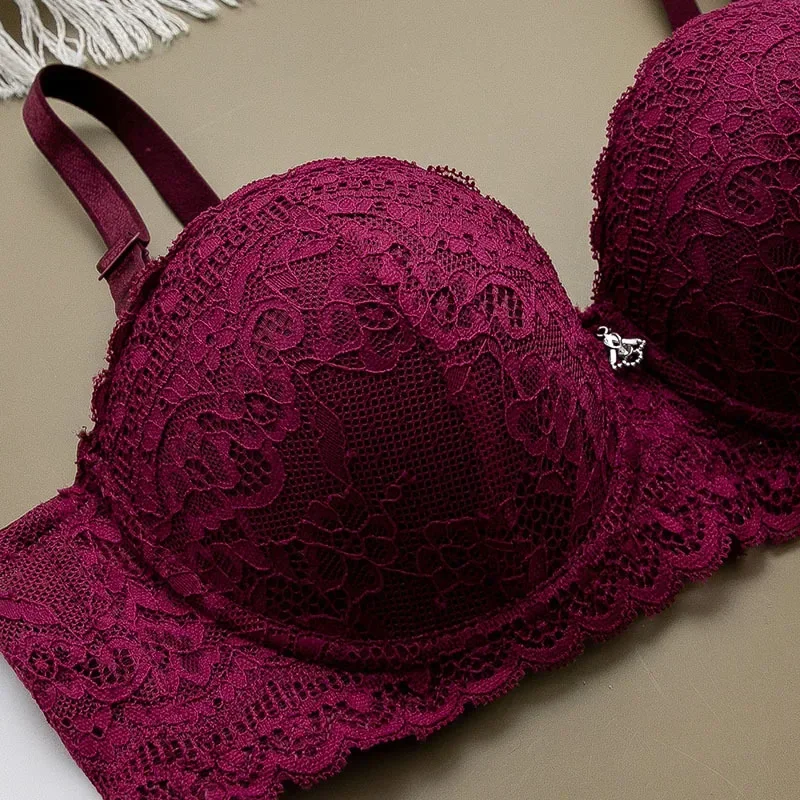 Hot 1/2 cup thin underwear small bra wireless adjustable lace Women\'s bra breast cover Lace Bras