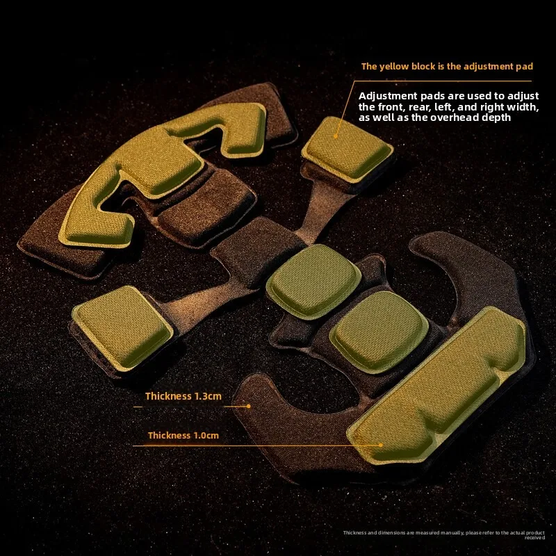 Detachable Memory Foam Tactical Helmet Pads Liner Shock Absorption Cushion Replacement Accessory for FAST MICH ACH Helmet