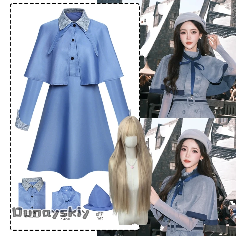 

aBc01 Halloween suit Movie Cosplay Costume de Fleur Isabelle Delacour pour Adulte Uniforme Lolita Skirt Carnival Party Disguise