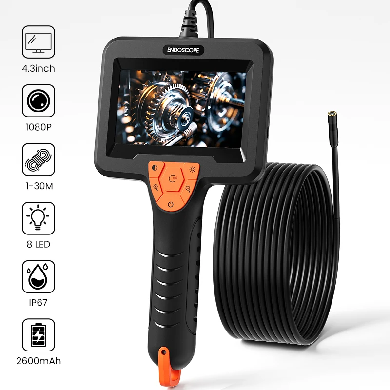 camera-endoscopique-industrielle-1-30m-avec-ecran-ips-43''-cable-rigide-8mm-1080p-camera-d'inspection-portative-pour-voiture-et-egouts