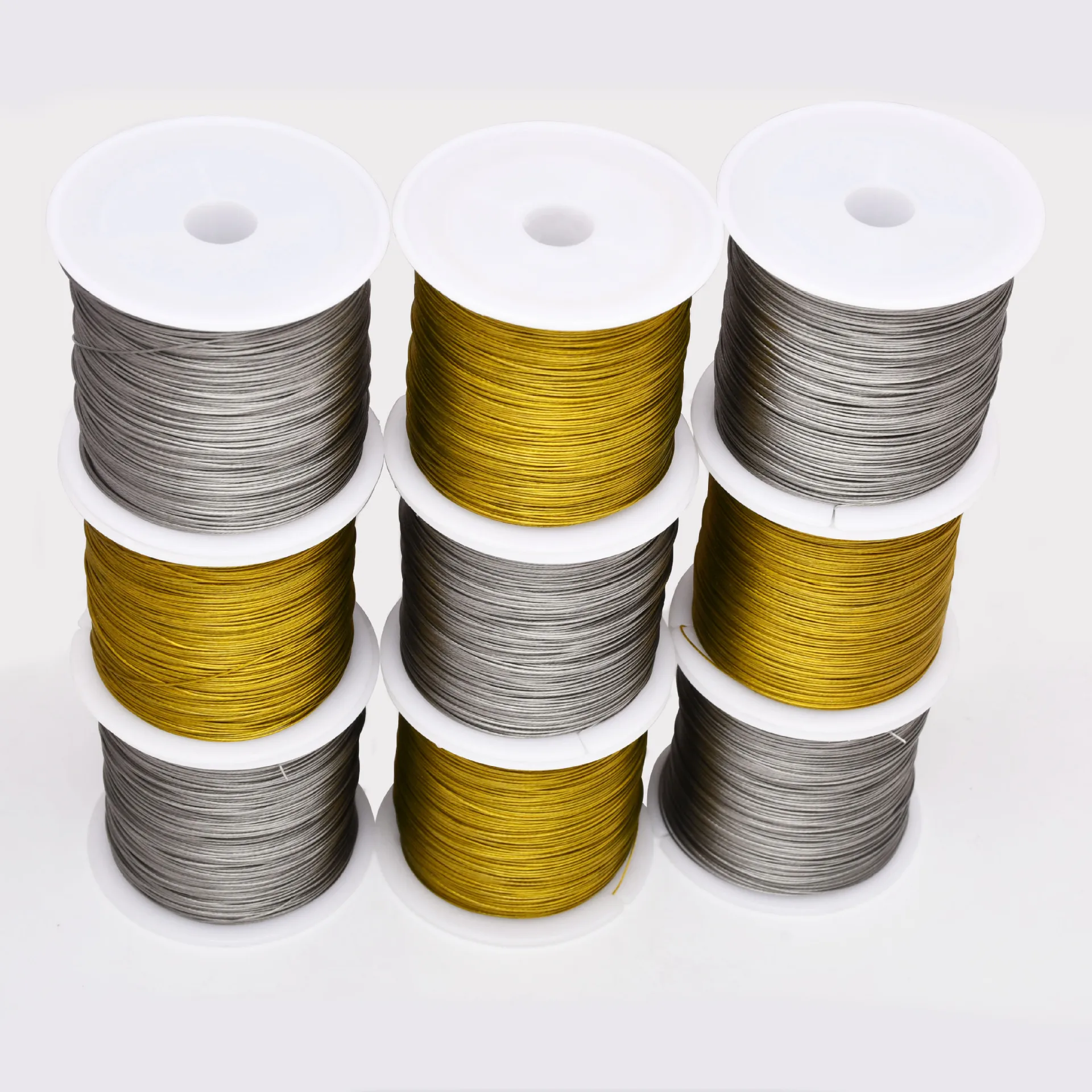 100M 7 Strand Nylon-Coated Steel Bead Stringing Wire 0.3/0.35/0.38/0.45/0.5mm Soft Craft Wire Tarnish Resistant for Jewelry Diy