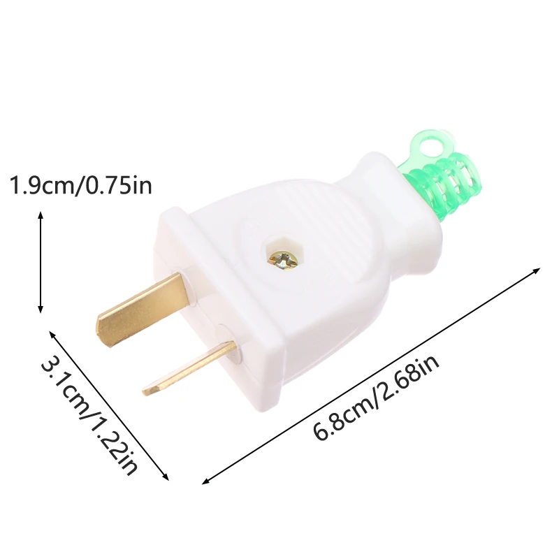 ReWireless Electrical Plug Connector, Tomadas de Substituição de Alimentação, Cabo de Extensão de Alta Potência, 2-Pin Turn, 250V, 2.5A