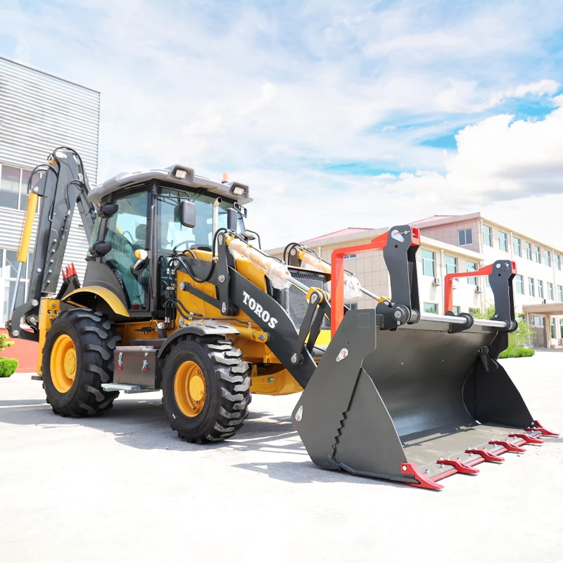 Free Shipping China 4x4 Wheel Drive Backhoe Excavator Loader 4x4 Backhoe Tractor Loader Backhoe Loader Prices