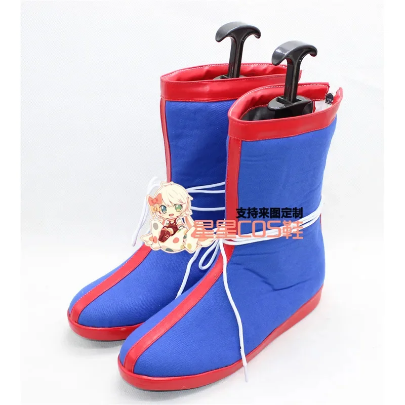 

Аниме Great Saiyaman Saga Son Goku Kakarotto обувь для косплея мужские и женские синие ботинки