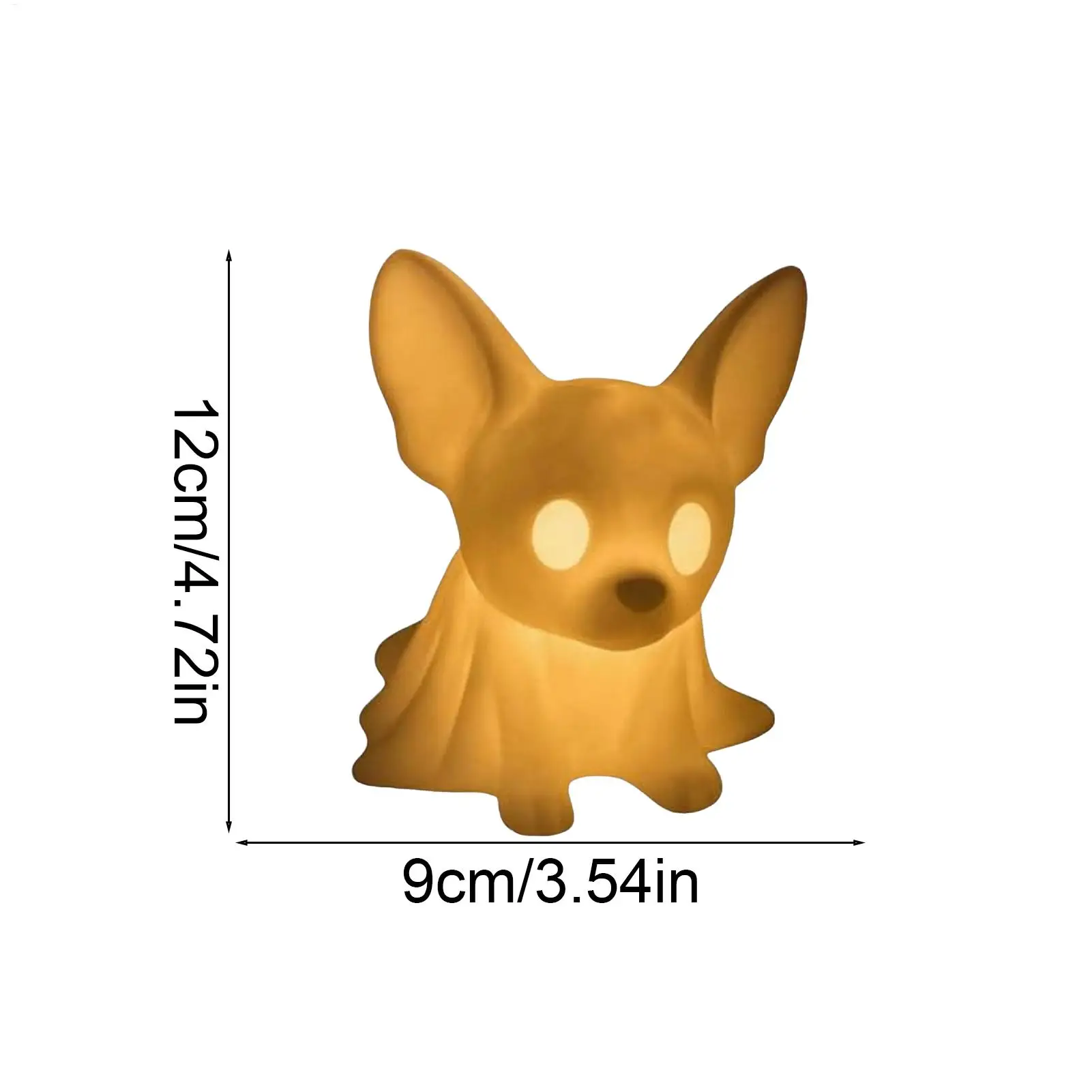 Hond Ghost Beeldje Halloween Ghost Dog LED Nachtlampje Leuke Tafel Centerpieces Voor Nachtkastjes Bar Indoor Badkamer Mantel Party