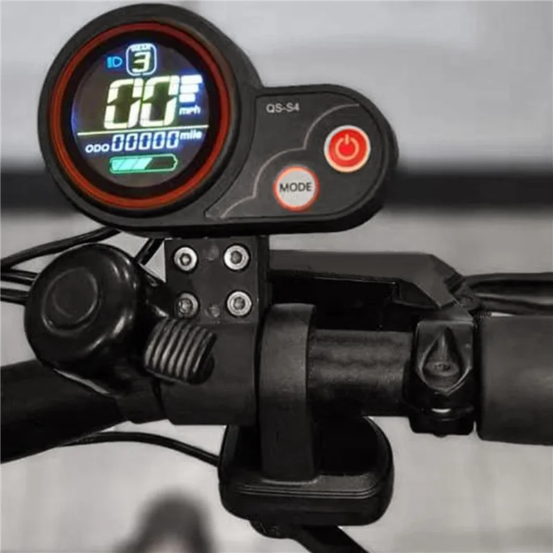

NALFI-2X QS-S4 48V-60V Thumb Throttle LCD Display Kit For Zero 8 9 10 8X 10X Electric Scooter 6PIN Display Accessories