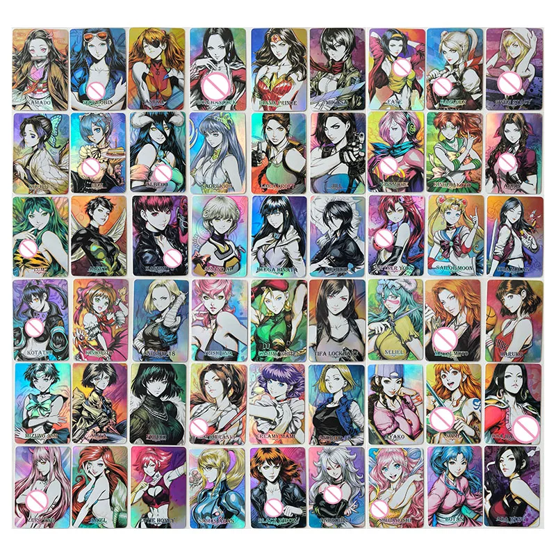 Anime Goddess Story DIY ACG Nami Tifa Android 18 Fubuki Hyuga Hinata Rem Albedo Hatsune Miku Collectible Cards Birthday Toy Gift view 2