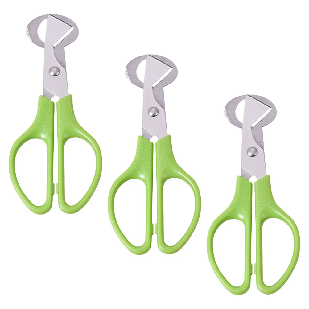 

3 Pcs Kitchen Gear Utensils Quail Egg Scissors Supplies Cutters Open Tools Small Shears Stainless Steel Opener