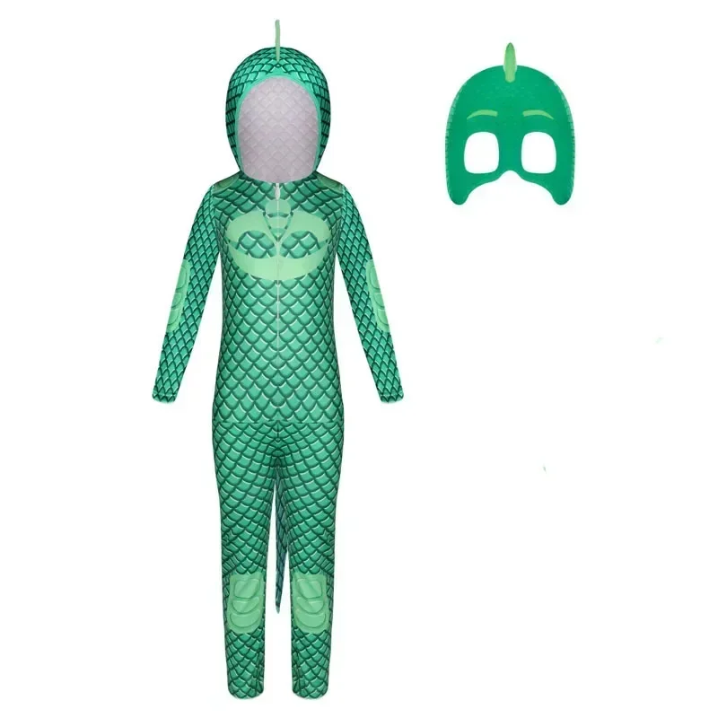 HN8 Cartoon Masked Man Product little hero Owlette girl baby PJ cosplay game masked kids Halloween Owlette Bo)4Dc