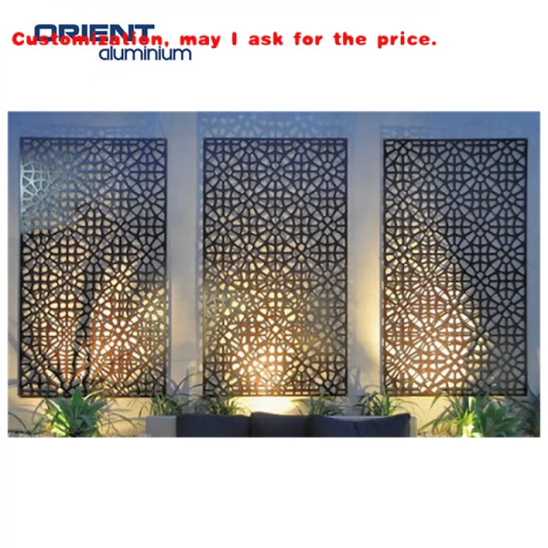 Custom.2026 تاجر الجملة قطع الليزر انزلاق فاصل عازل للصوت SalonOutdoor فناء تعريشة التقسيم تقسيم شاشة الحائط P #1