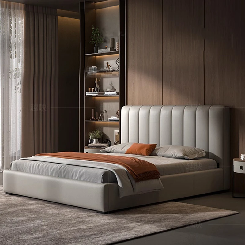 

Luxury Modern Bed Bedroom Sofa Headboards Human Dog Massage Bed Princess European Sleeping Platform Muebles Trendy Furniture