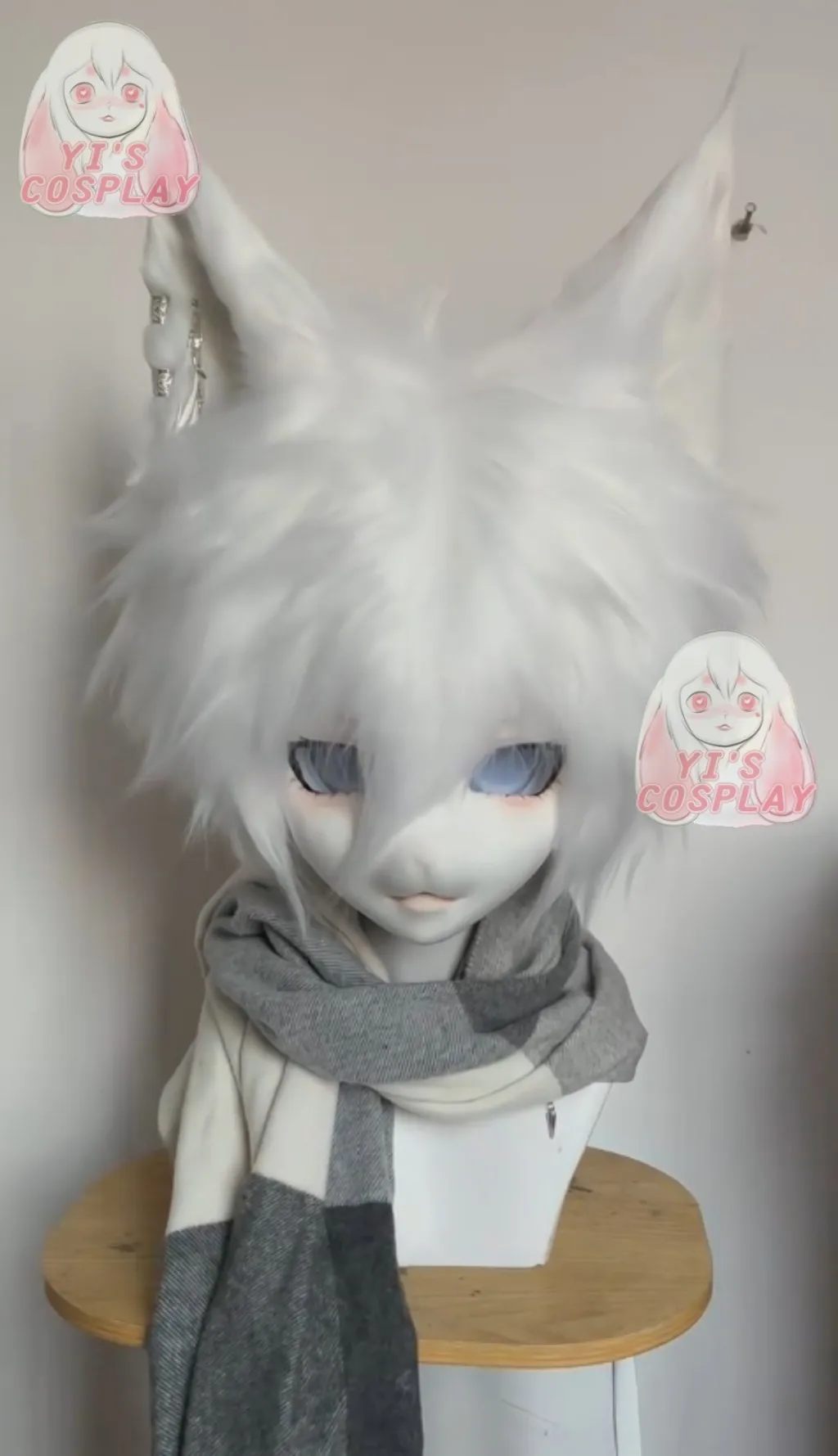 

Yis cosplay Custom Furry head Kigurumi Head Cosplay Kemono Fursuit Handmade Headsets Beast Customized Fursuit Kemono Head