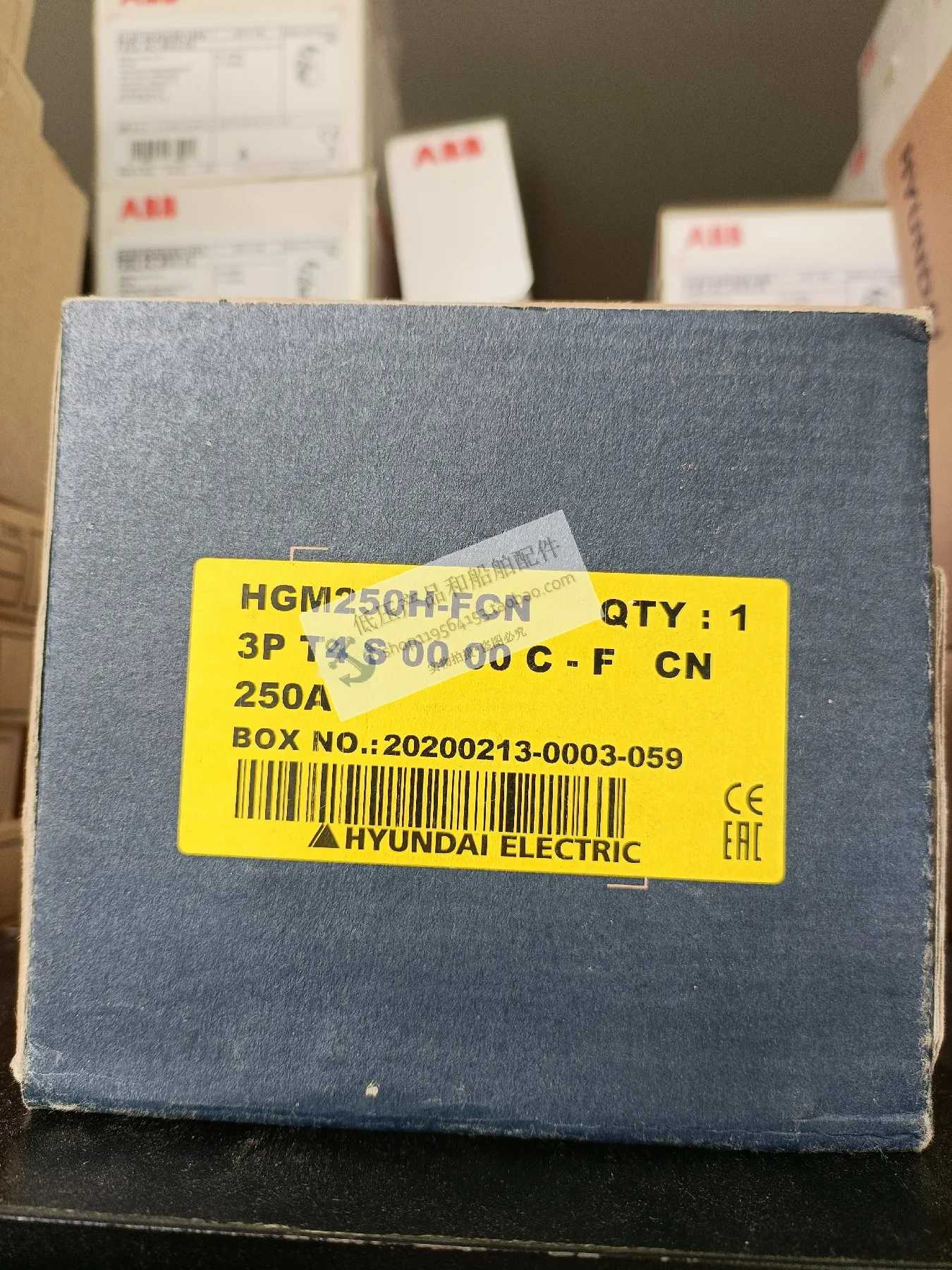 Original Genuine HYUNDAI Modern Molded Case Circuit Breaker HGM250H 200A/225A/250A 3P Marine