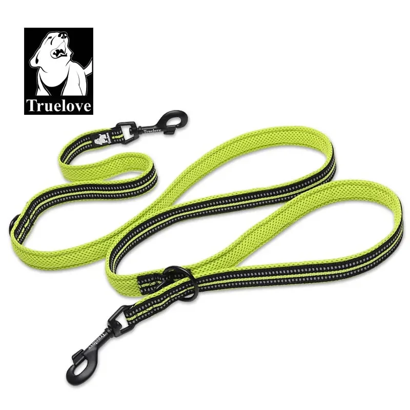 Truelove Adjustable Reflective Dog Lead 7 In 1 Multi-function Leash_voghion.com