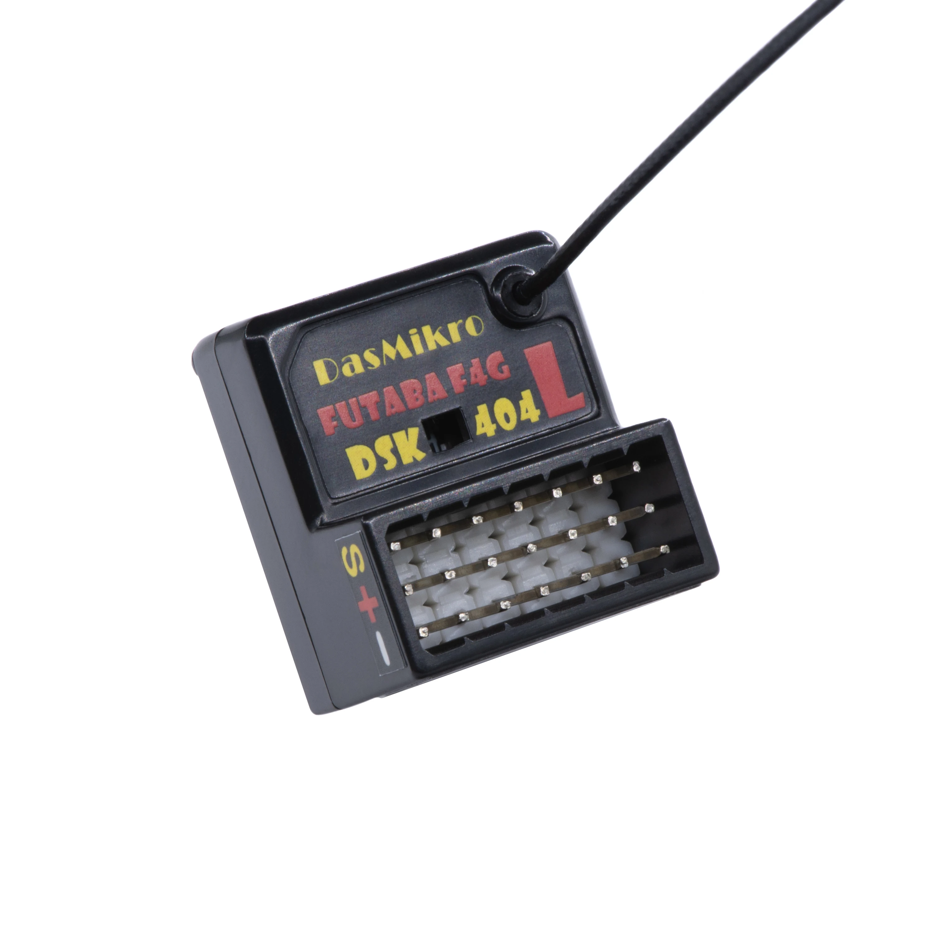 Futaba F-4G 4 Channel 2.4Ghz Compatible Receiver with Long Antenna DASMIKRO DSK-404L For Futaba 10PX Transmitter RC Car Model