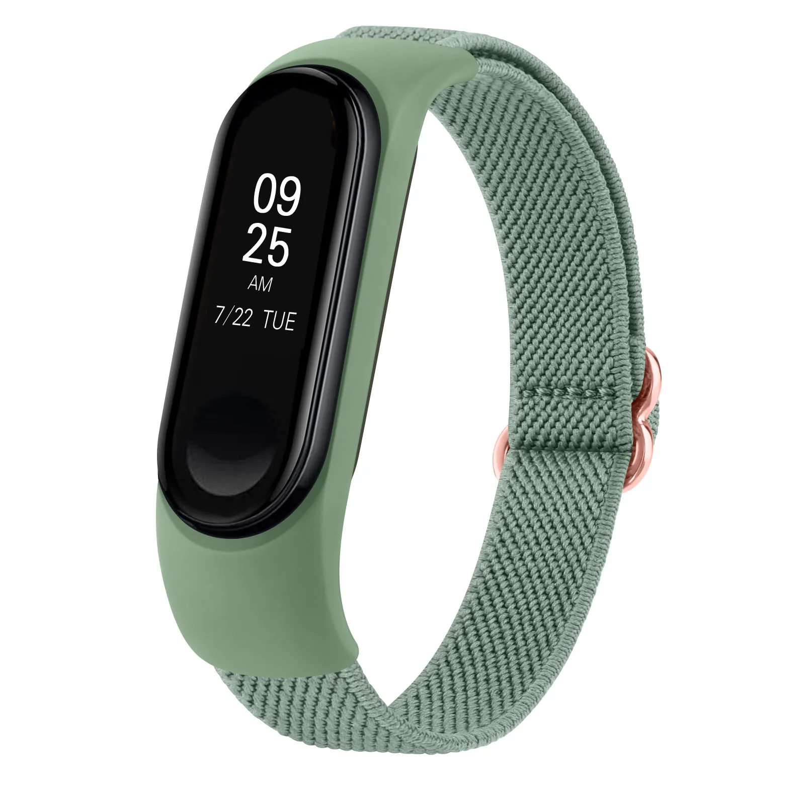 Tali nilon elastis untuk Xiaomi Mi Band 6 5 4 3 Band, tali nilon elastis untuk Xiaomi Mi Band 7 4 5 6 pengganti tali