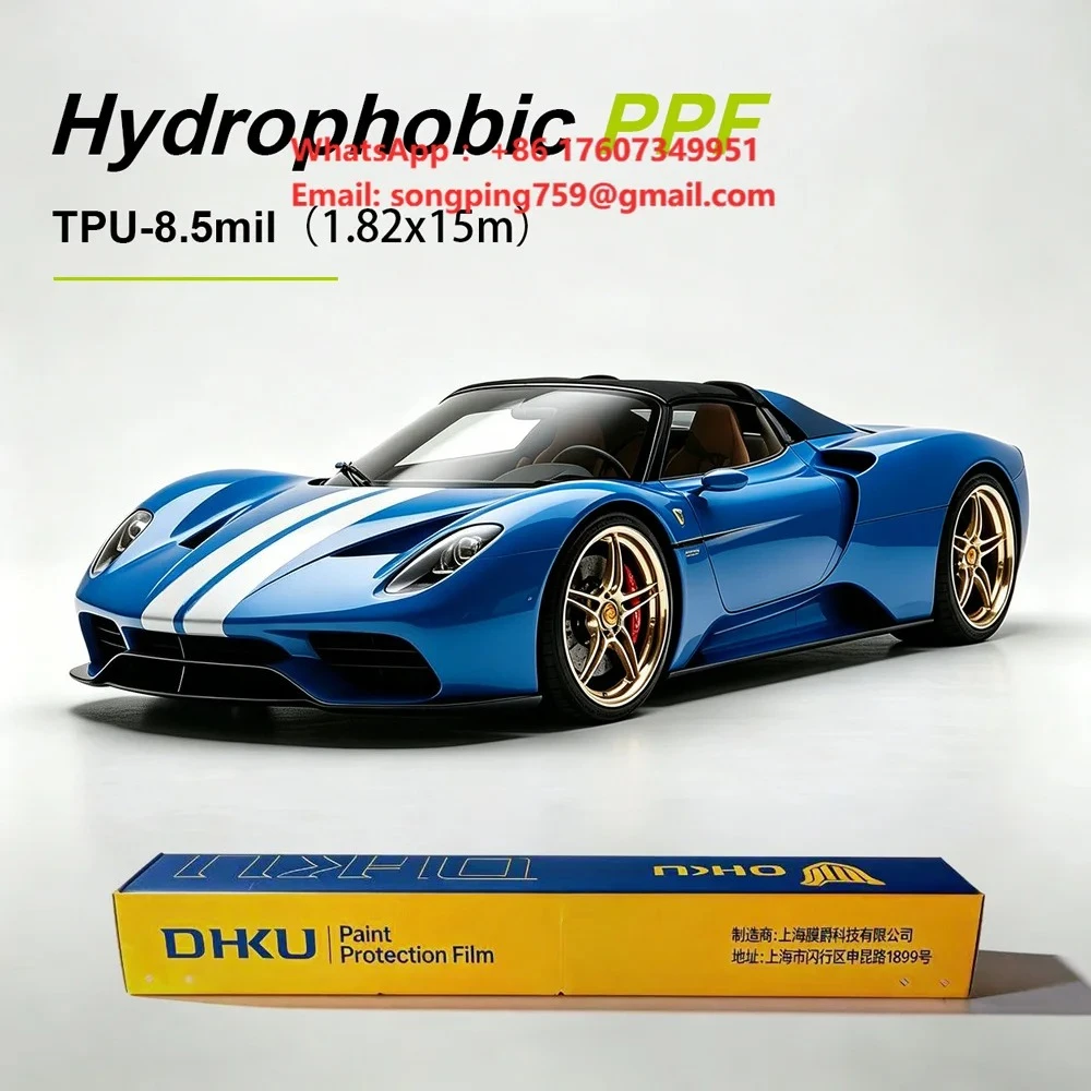 8.5mil Gloss Self Healing Anti Scratch Sand Proof Tpu Paint protection Film Hydrophobic TPU PPFT for Car Body Wrap