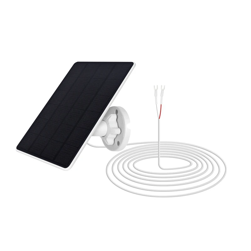 3W Solar Panels With 4M Extension Cable IP65 Weatherproof 360° Adjustable Bracket For Ring Doorbell