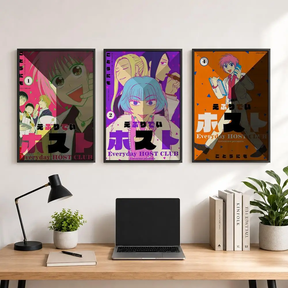 Anime E-Everyday H-Host Poster Poster, Wall Decor Art Print, Abstract Wall Decor Art Print for Living Room