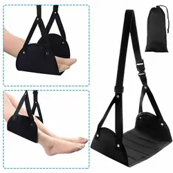 Flight Car Travel Essential Aviation Seat Foot Pad Adjustable Train Airplane Foot Rest Feet Hammock Portable Travel Accessories