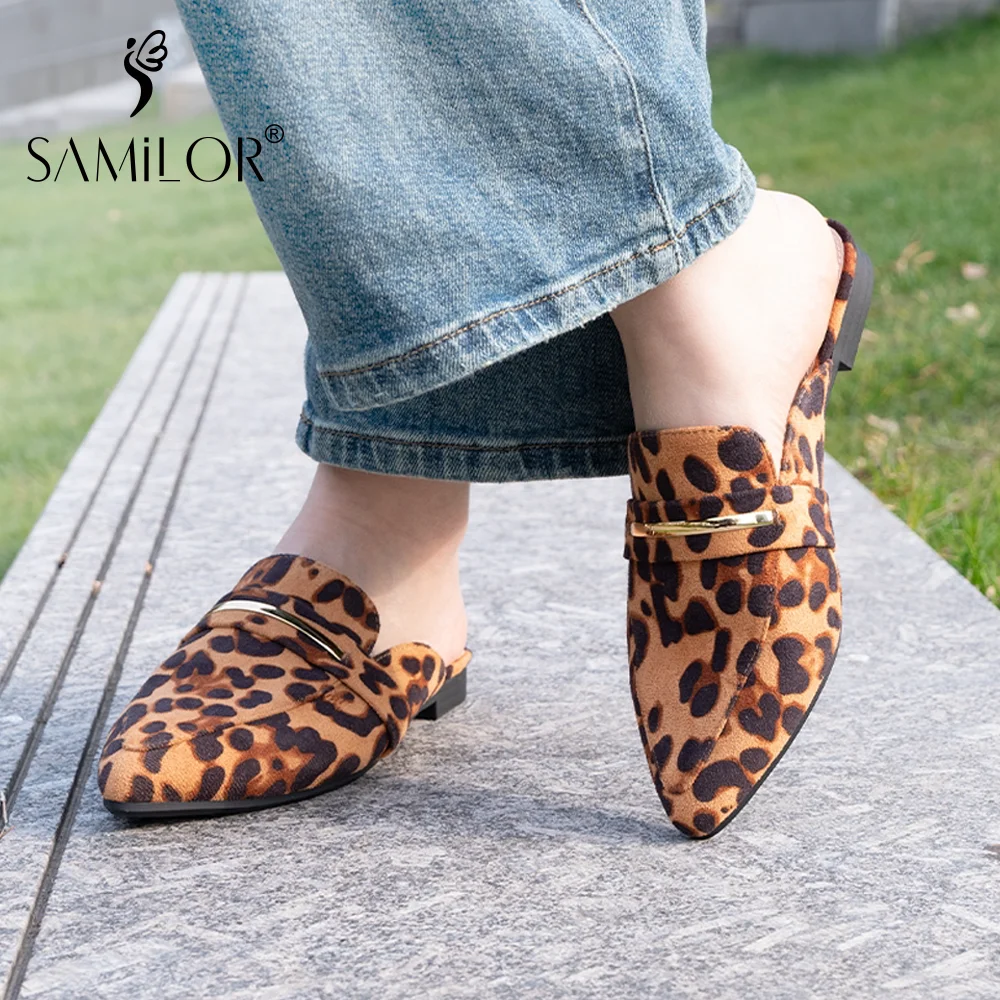 

SAMILOR Women Slippers Mules Shoes 2025 Muller Lazy Shoes Simple Comfy Work Shoes Leisure Half-Drag Women Outdoor Beach Muler