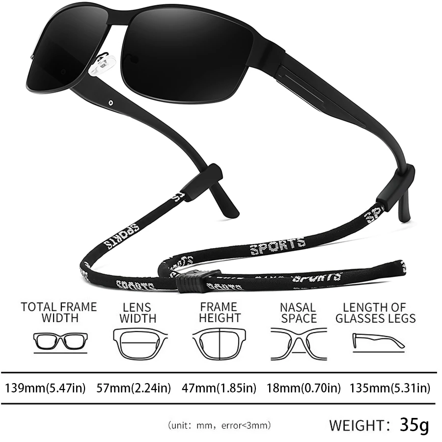 نظارات شمسية عصرية بإطار معدني UV400 للرجال والنساء، نظارات أمان عصرية خفيفة الوزن وملونة للقيادة والصيد في الهواء الطلق