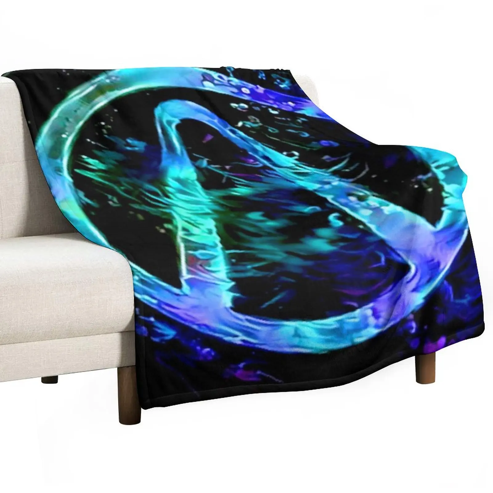 

Black Light Vault Hunter Throw Blanket Camping Blanket Luxury Thicken Blanket