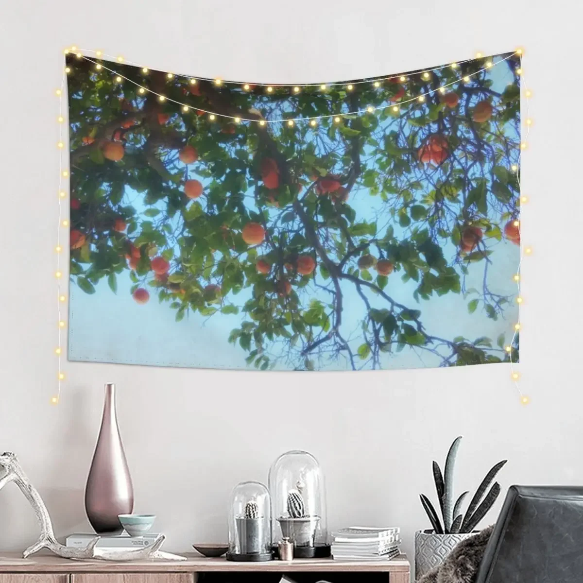 Underneath The Orange Tree Tapestry Bedroom Decoration Anime Decor Tapestry