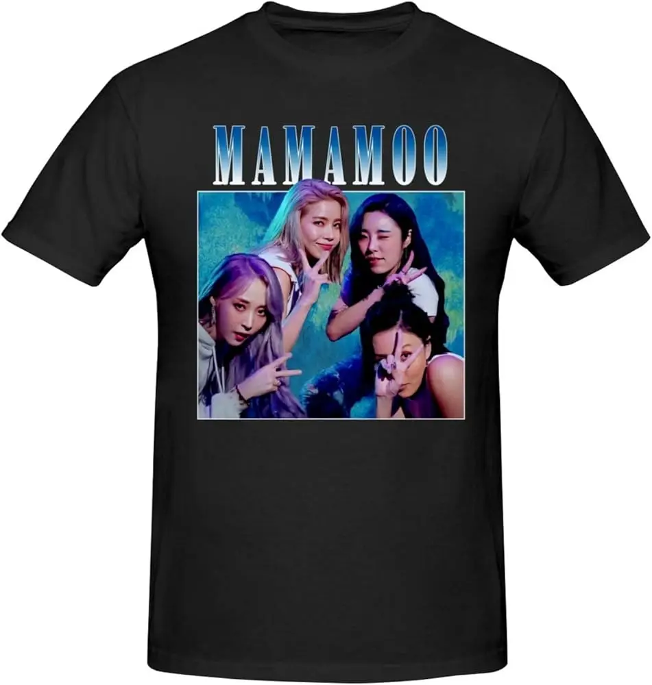 Mamamoo T Shirt Man's Loose Sport Round Neck Tee Casual Fashion Short Sleeve T-Shirts