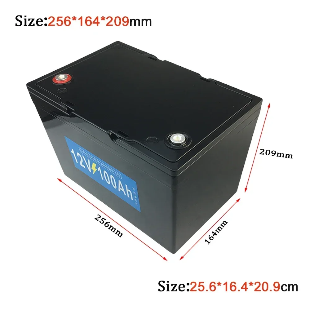 12.8V 100AH LiFePO4 Battery 12V Lithium Iron Phosphate Batteries Cycles inverter Car lighter Universal battery pack