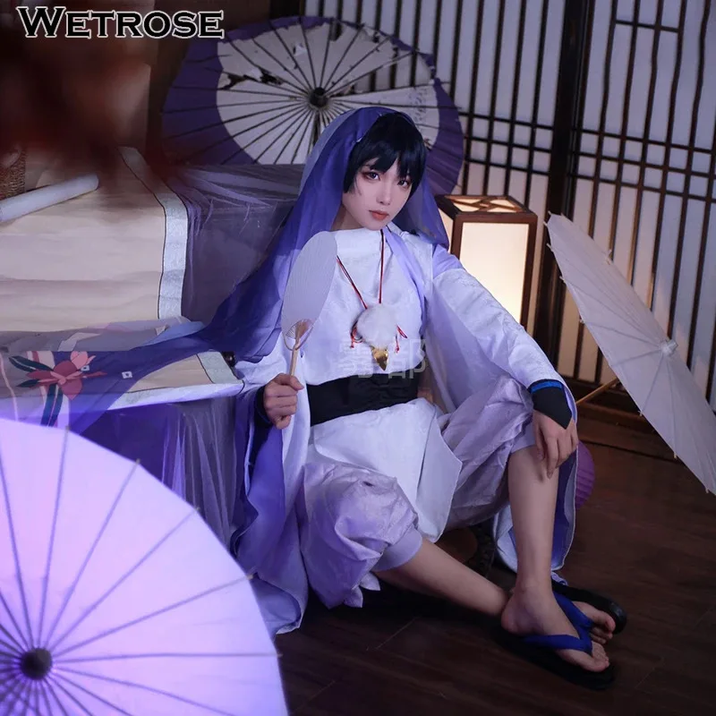 【Wetrose】متوفر في المخزون Genshin Impact Scaramouche Wanderer The Divine Will Past Cosplay مجموعة كاملة من ألعاب حفلات الهالوين