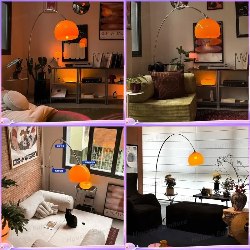 For Medieval Floor Lamp Vertical Bauhaus Style Fishing Rod Standing Light Modern Minimalist Living Room Bedroom Bedside Decor