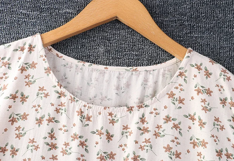 Spring Sweet Mori Girl Vintage Floral Print Tank Dress Women O-neck Sleeveless Casual Loose Pockets Midi Dresses