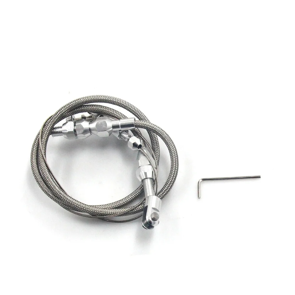 

Комплект тросов дроссельной заслонки для топливной линии BRAIDED из нержавеющей стали 24 дюйма 36 дюймов подходит для запасных частей автомобиля