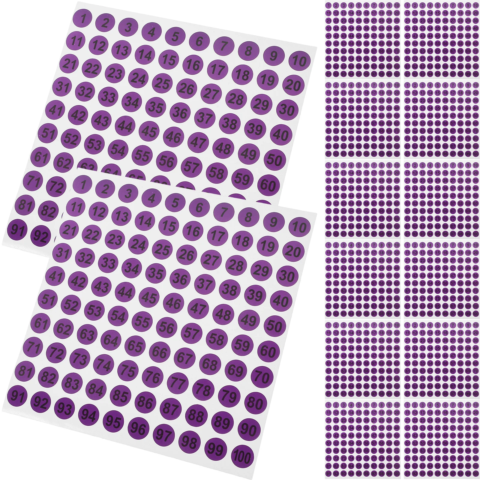 

Number Stickers Round Self-Adhesive Classification Labels For Home Kitchen Office School Storage Organizing Multi-Use